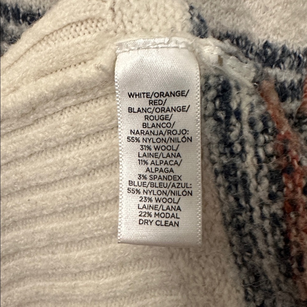 LOFT Striped Ribbed Hem Cardigan Size Small - Picture 7 of 8